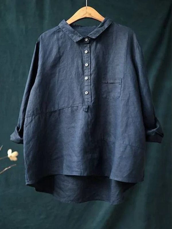Elvie | Blouse Élégante en Lin pour l'Été
