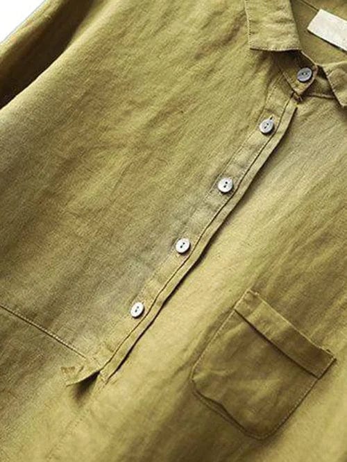 Elvie | Blouse Élégante en Lin pour l'Été