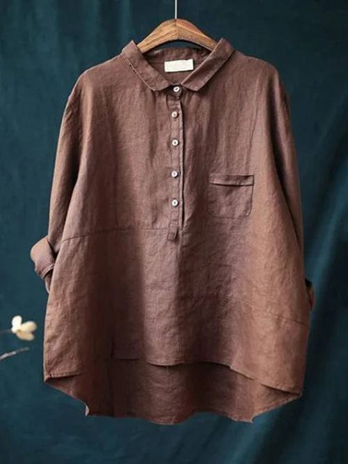 Elvie | Blouse Élégante en Lin pour l'Été