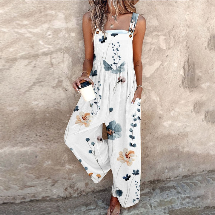 Pantalon à Bretelles Imprimé