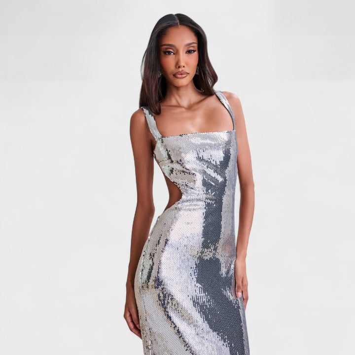 Sparkle Silver - Robe de soirée