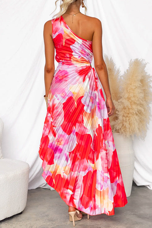Yanira™ | Robe Plissée à Une Épaule