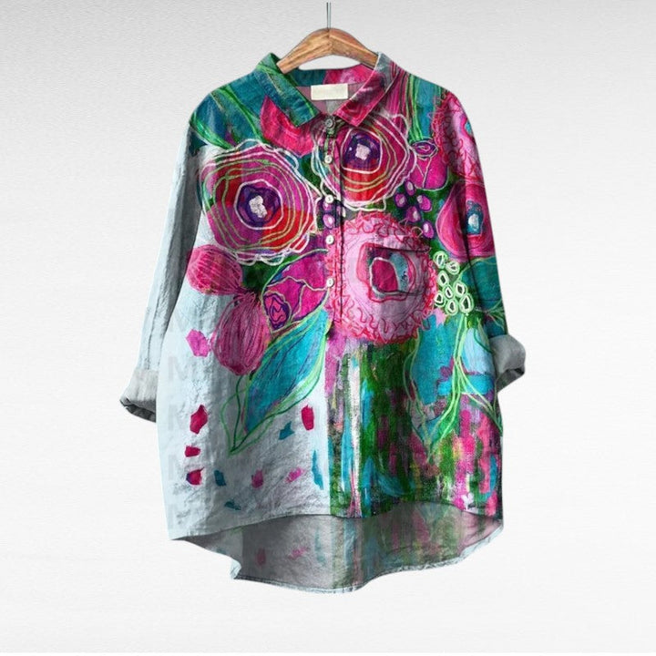 Thérèse | Élégante Blouse d'Été en Lin