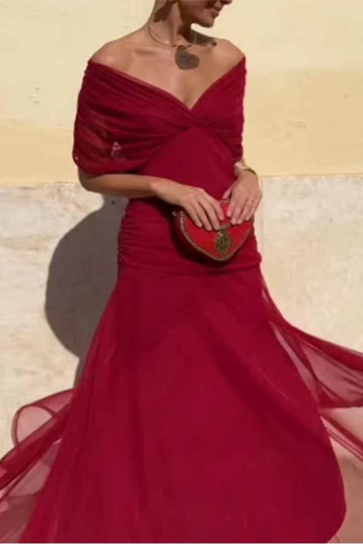 ANA | ROBE MAXI PLISSEE ÉLÉGANTE
