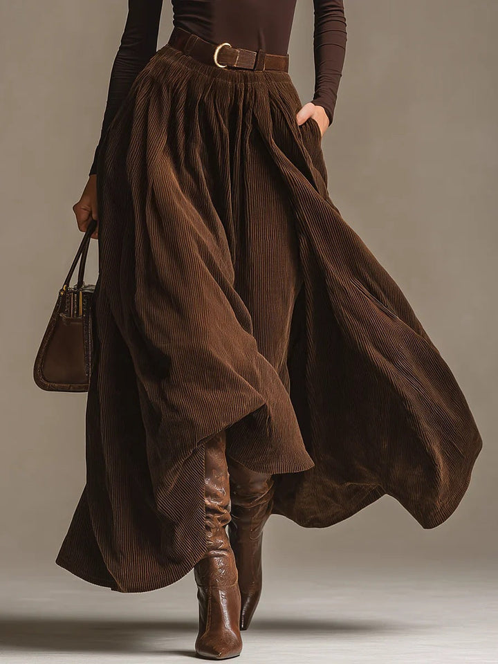 Lunori™ | Ensemble Aveline en Deux Pièces (Col Roulé & Jupe Maxi)