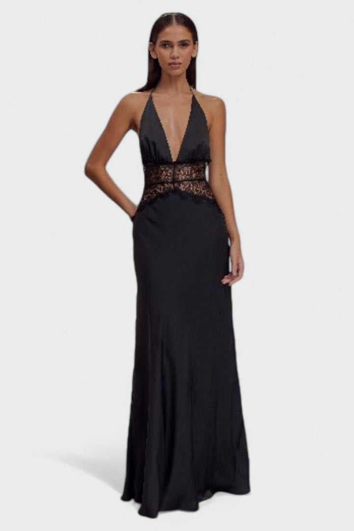Velina - Robe en dentelle et satin