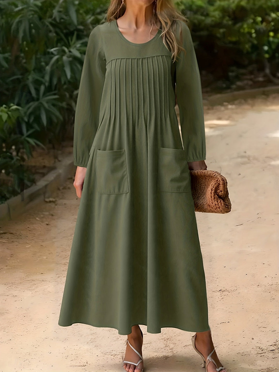 Ella | Robe Longue Élégante à Manches Longues