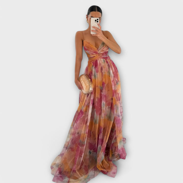 Robe Maxi Annai Mesh - Élégante et Sculptante