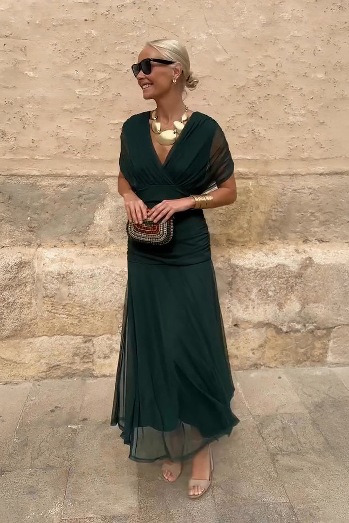 ANA | ROBE MAXI PLISSEE ÉLÉGANTE