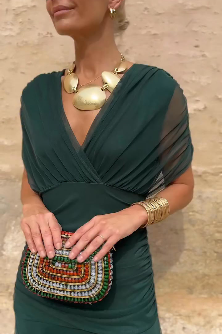 ANA | ROBE MAXI PLISSEE ÉLÉGANTE