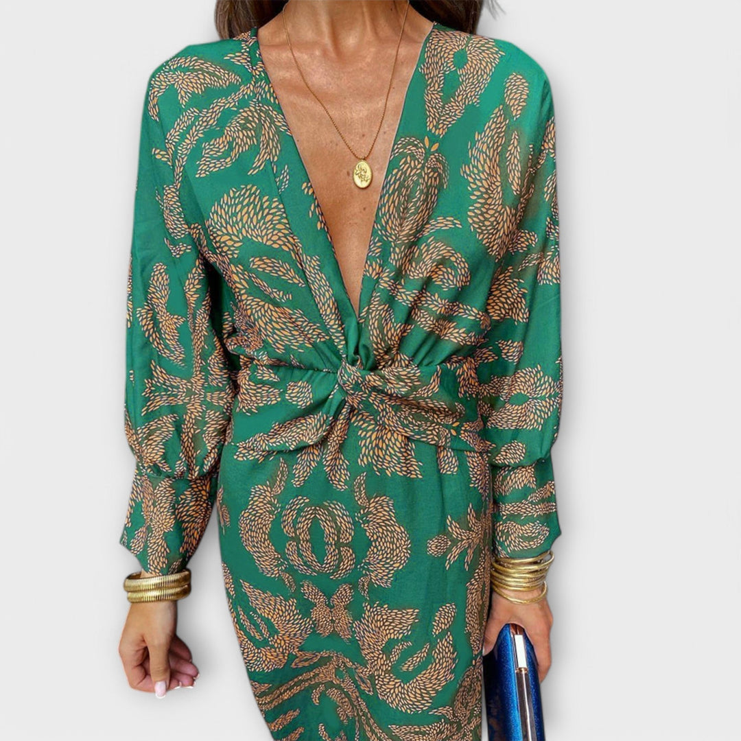 Oriana - Robe Élégante à Manches Longues
