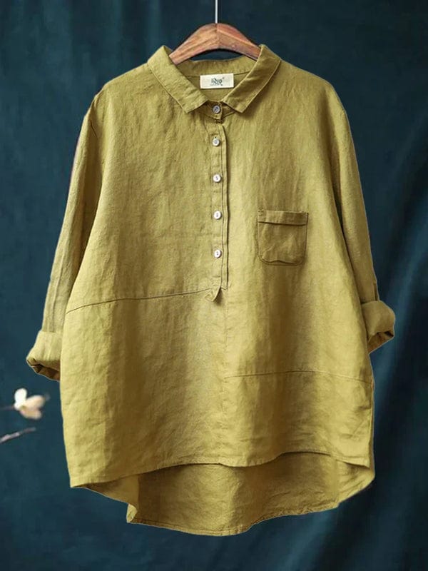 Elvie | Blouse Élégante en Lin pour l'Été