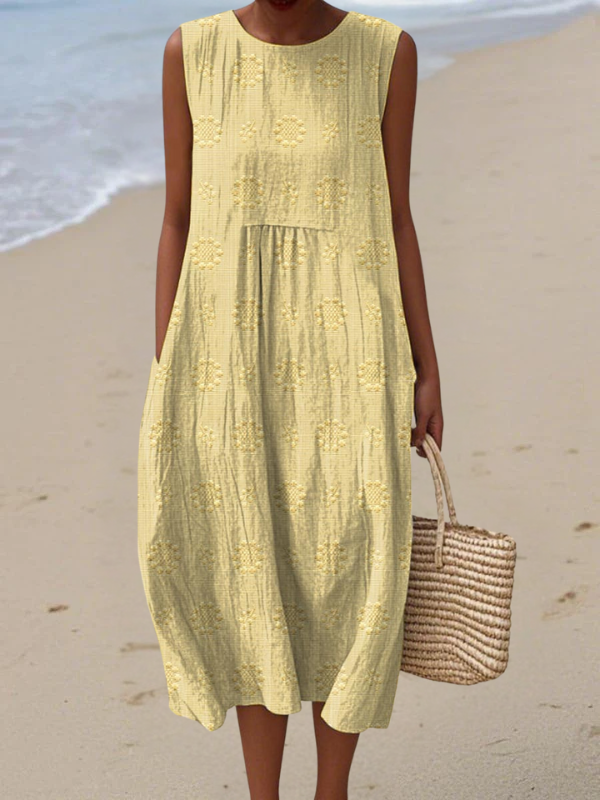 Rosa | Robe Midi brodée