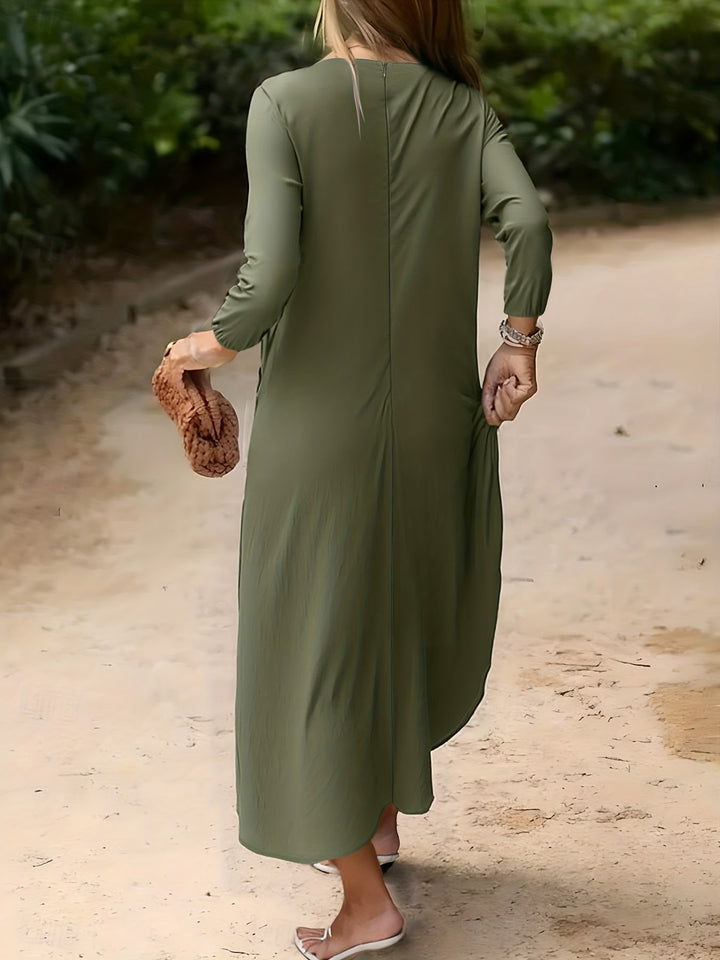 Ella | Robe Longue Élégante à Manches Longues
