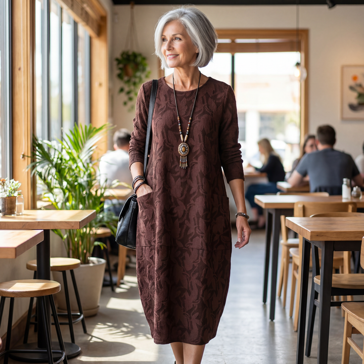 Dina | Robe d'Hiver Élégante