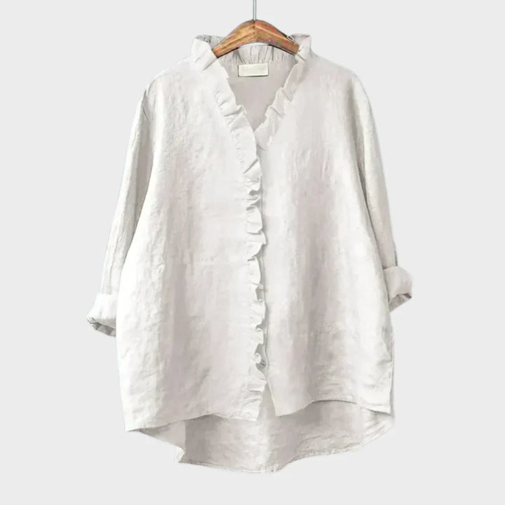 Eline | Élégante Blouse d'Été en Lin