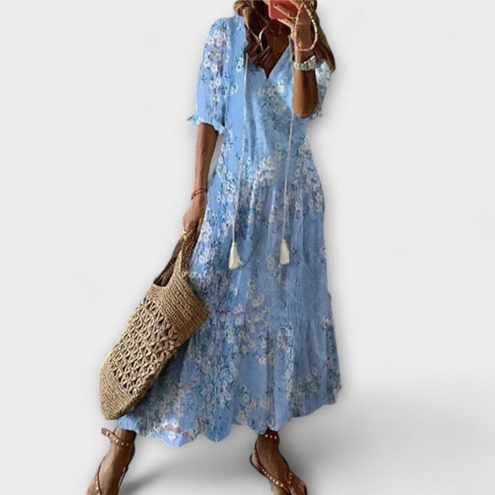 Anna – Robe d'été bohémienne pour femmes avec silhouette fluide
