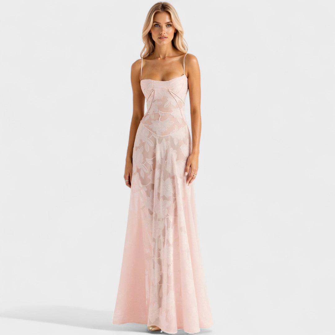 Verona - Robe maxi en dentelle florale
