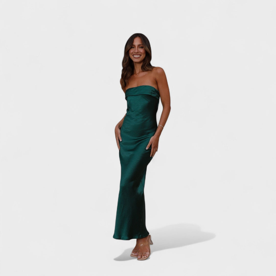 Carmen - Robe en satin sans manches