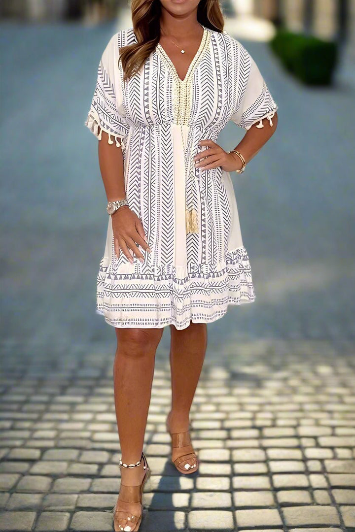 Magdalena | Robe Imprimée Chic