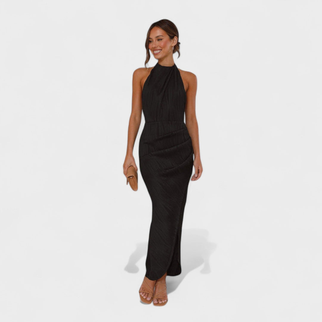 Camila - Robe longue avec plis