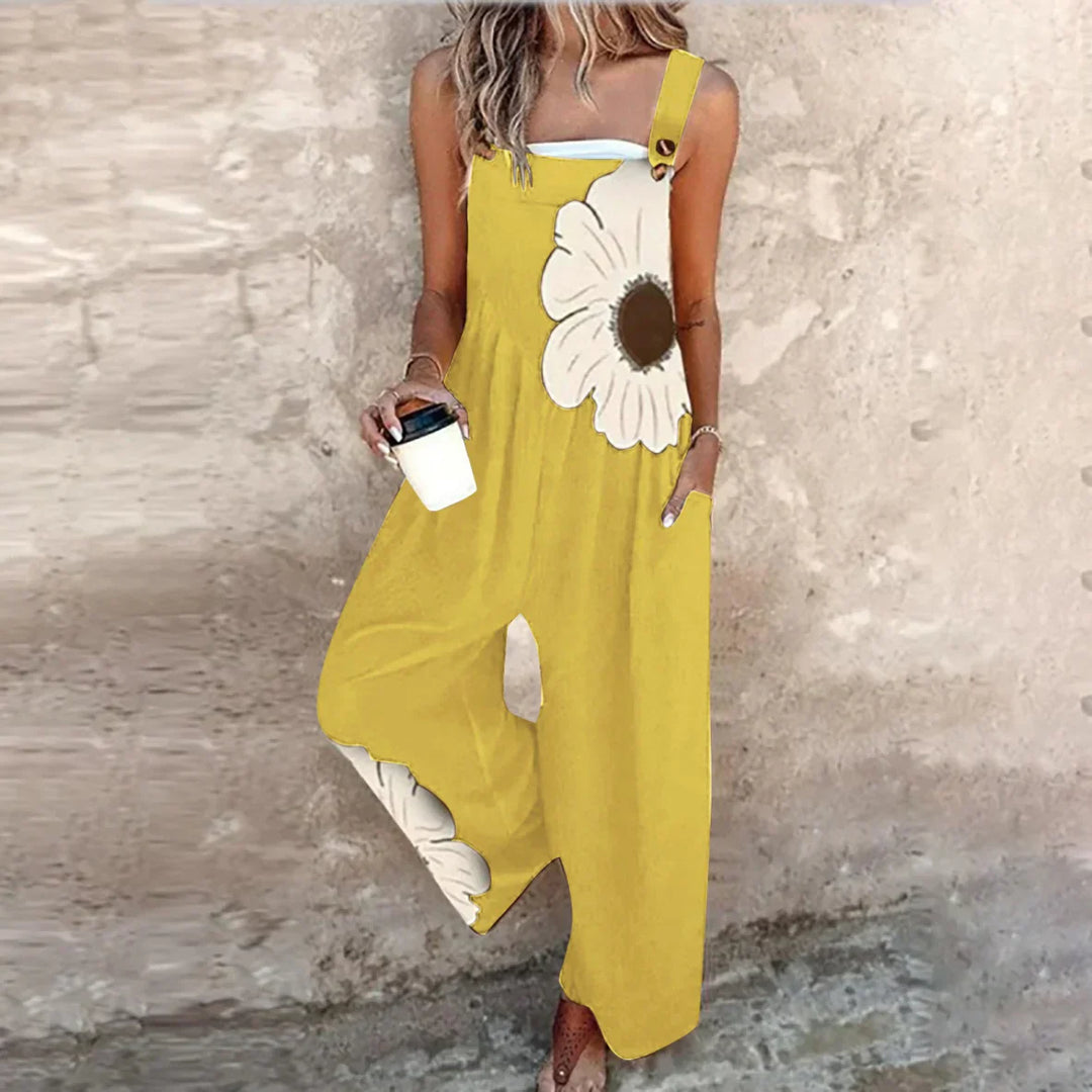 Pantalon à Bretelles Imprimé