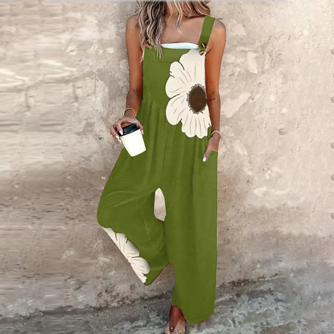 Pantalon à Bretelles Imprimé