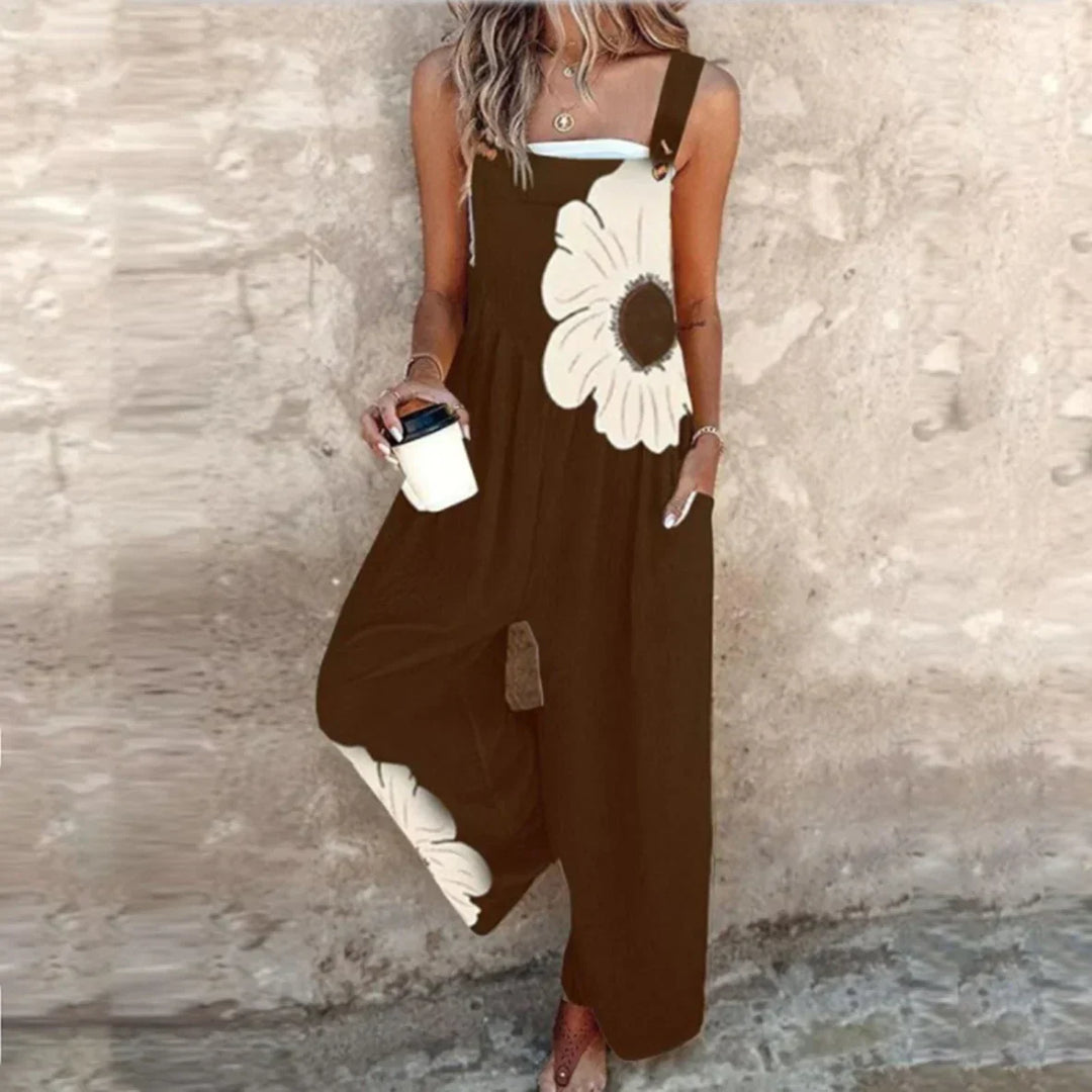 Pantalon à Bretelles Imprimé