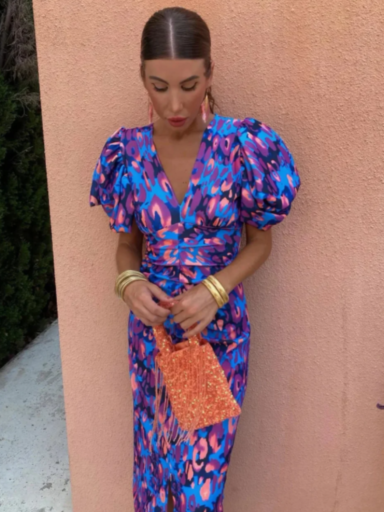Robe Midi Plissée Vivante
