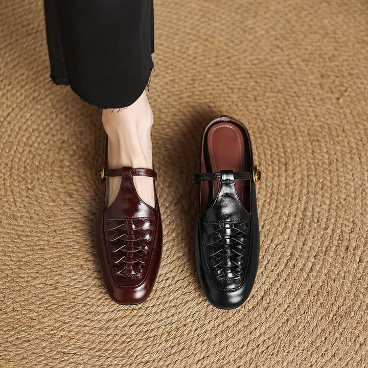 Elya | Mules en Cuir Véritable (presque épuisées)