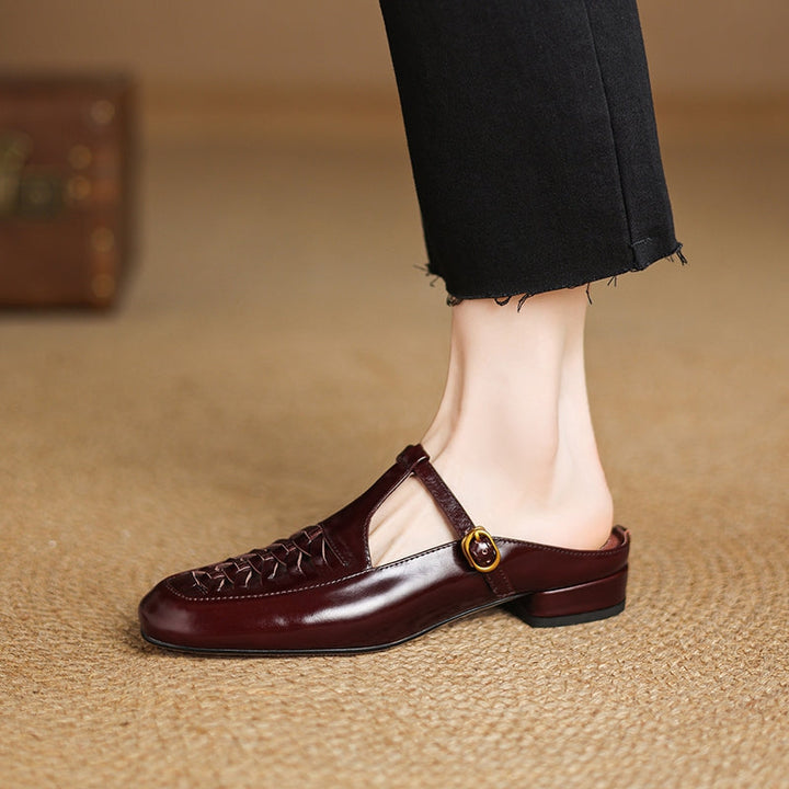 Elya | Mules en Cuir Véritable (presque épuisées)