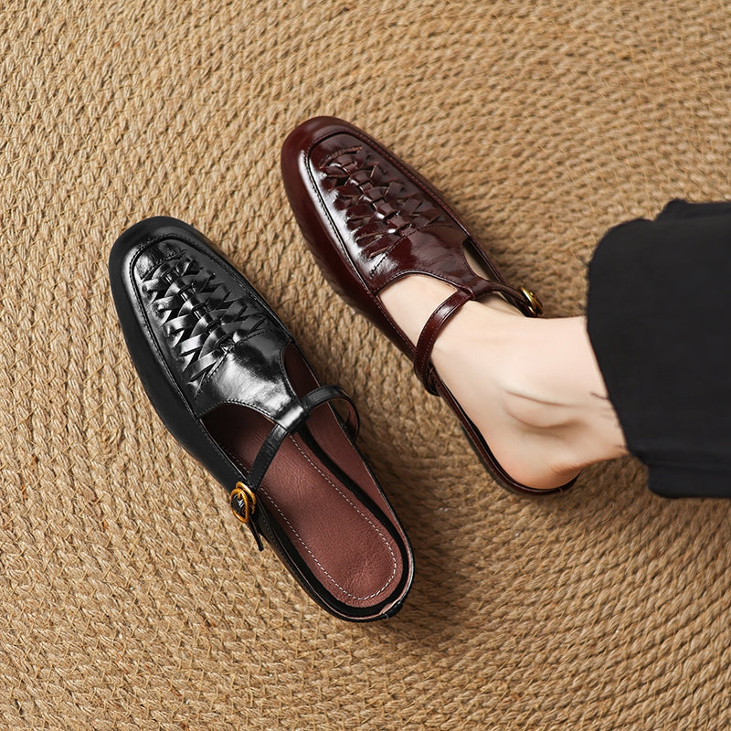 Elya | Mules en Cuir Véritable (presque épuisées)