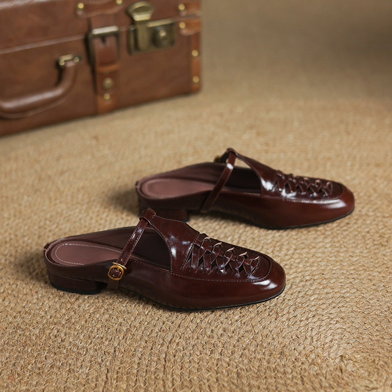 Elya | Mules en Cuir Véritable (presque épuisées)