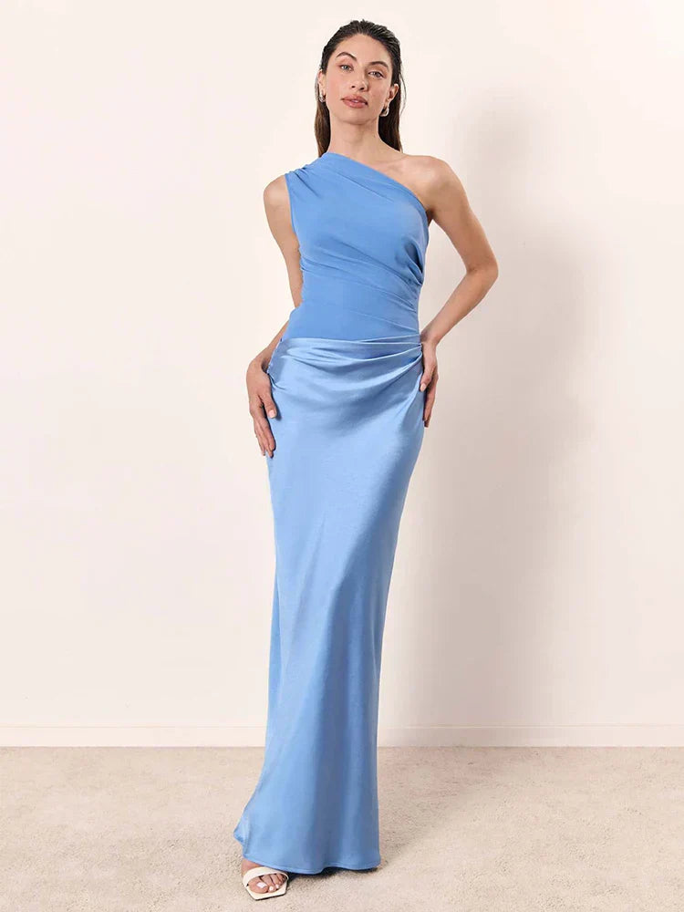 Robe Maxi avec Culpabilité en Satin