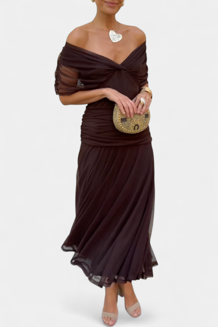 Robe Florale Longue Alondraa™ avec Décolleté en V