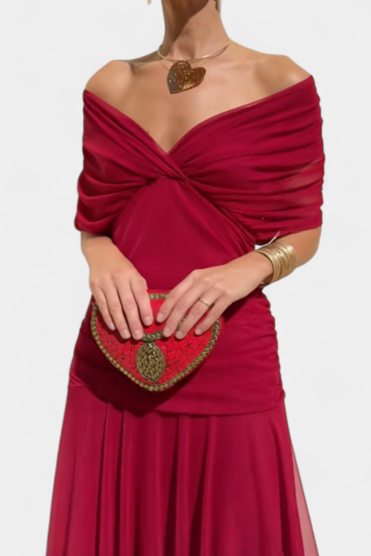 Robe Florale Longue Alondraa™ avec Décolleté en V