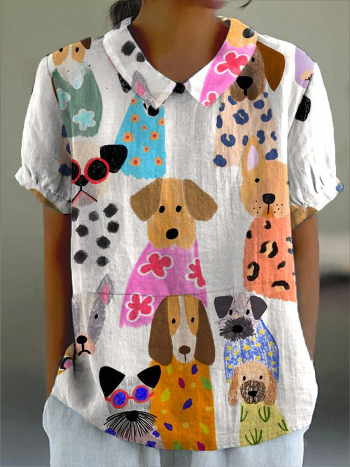 Tilly | Chemise à Imprimé de Chiens