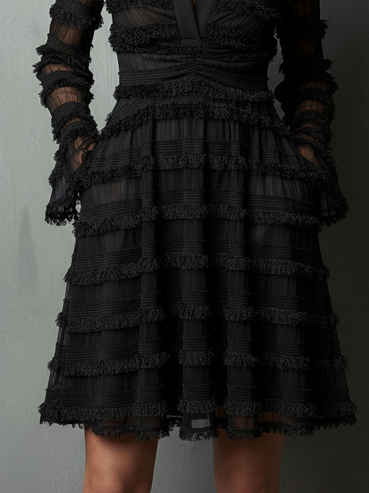 Rosalie™ | Robe Mini Élégante avec Décolleté en V Profond