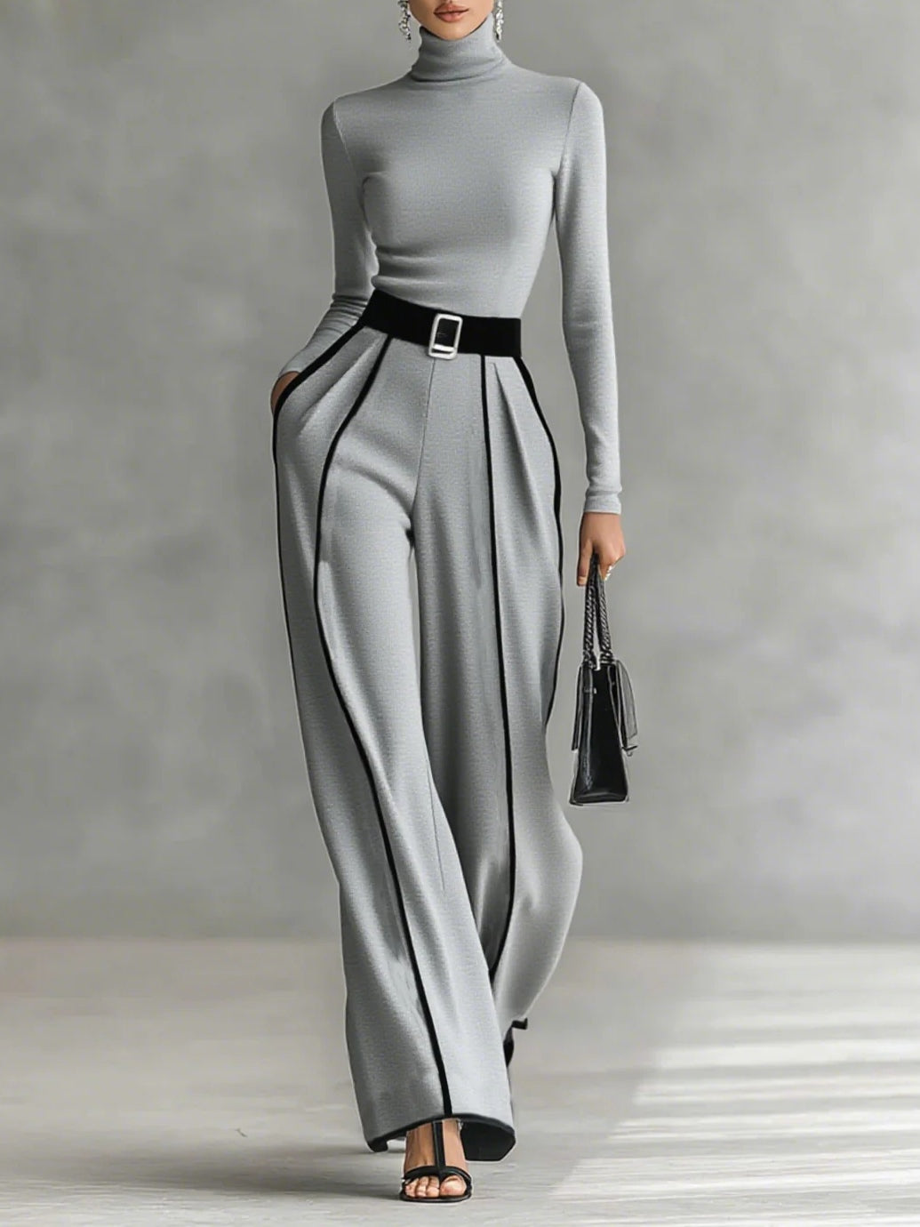 Vera™ || Ensemble élégant avec détail contrastant