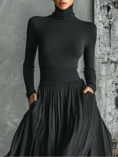Eva™ || Ensemble élégant avec jupe plissée