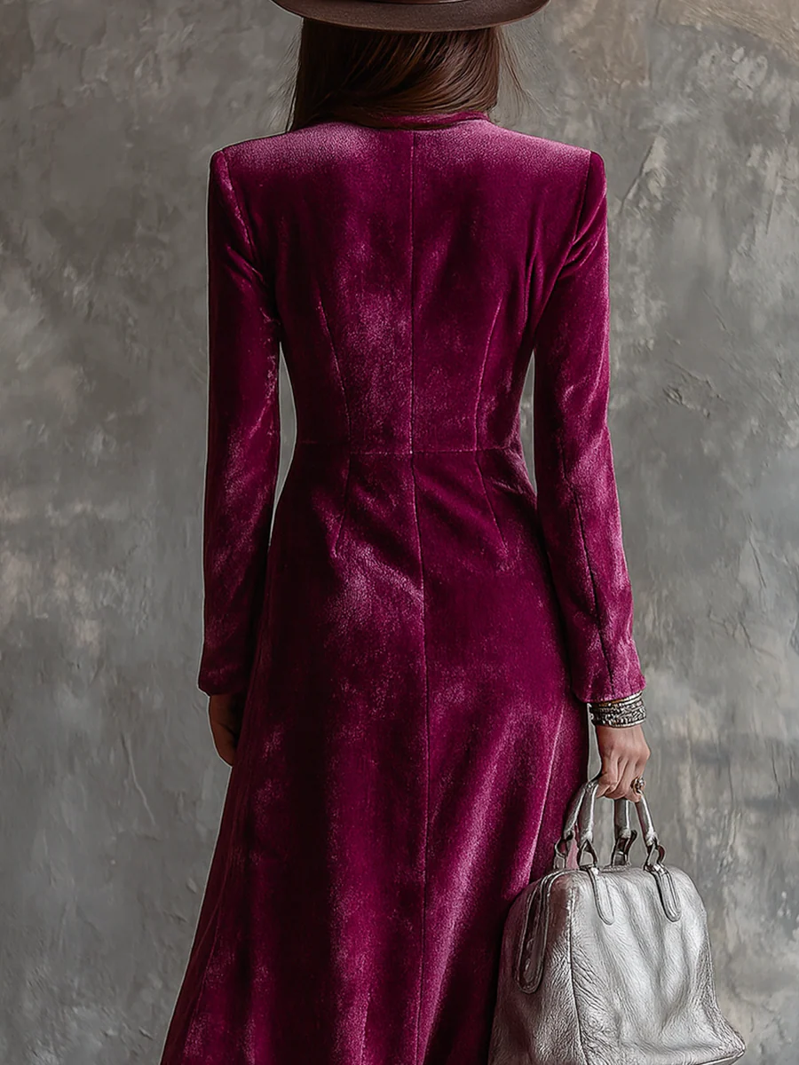 Lunori™ Victoria | Robe Blazer en Velours
