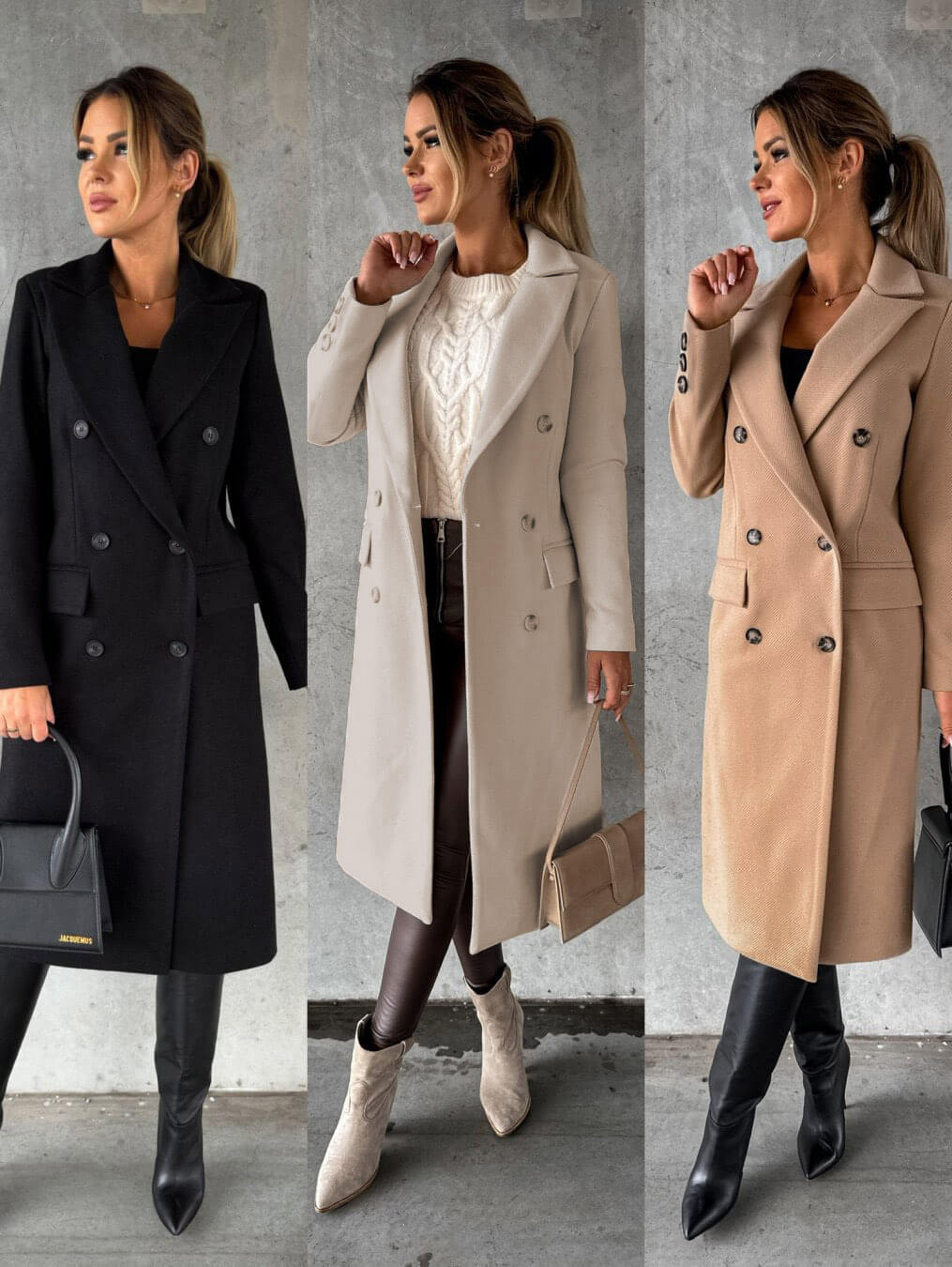 Amy - Manteau d'Hiver Réversible