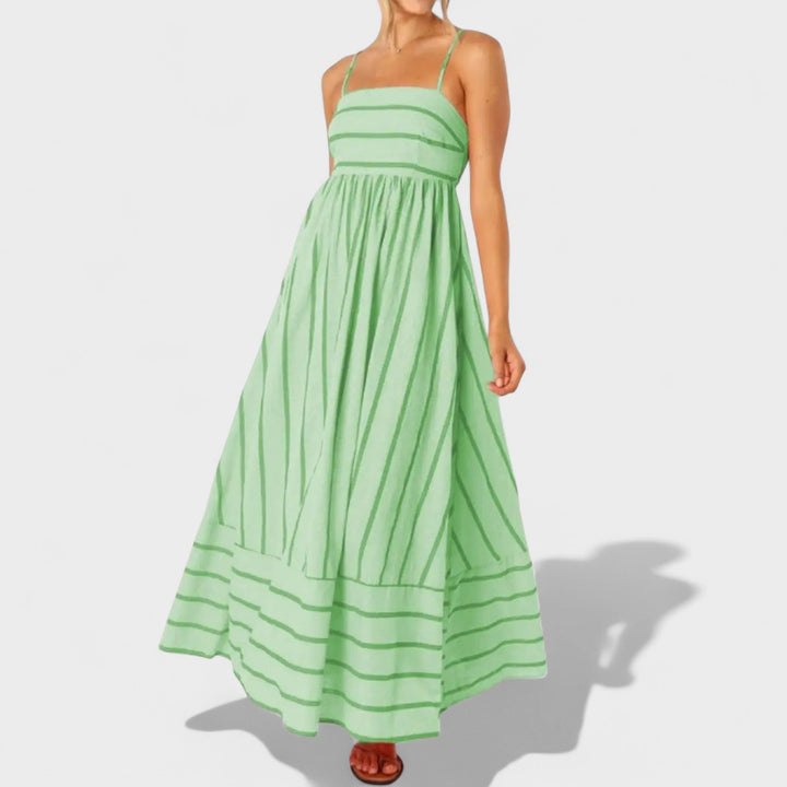 Isabel - Robe longue à rayures