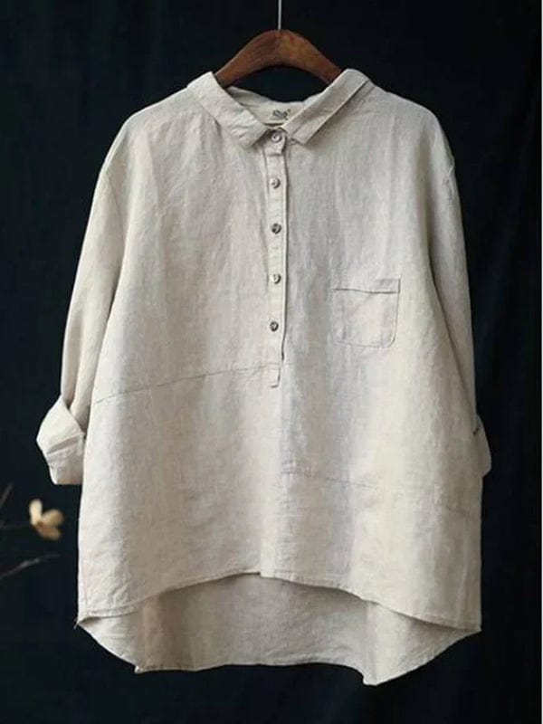 Elvie | Blouse Élégante en Lin pour l'Été