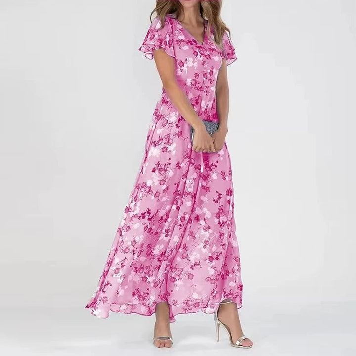 Robe glamour qui couvre l'abdomen
