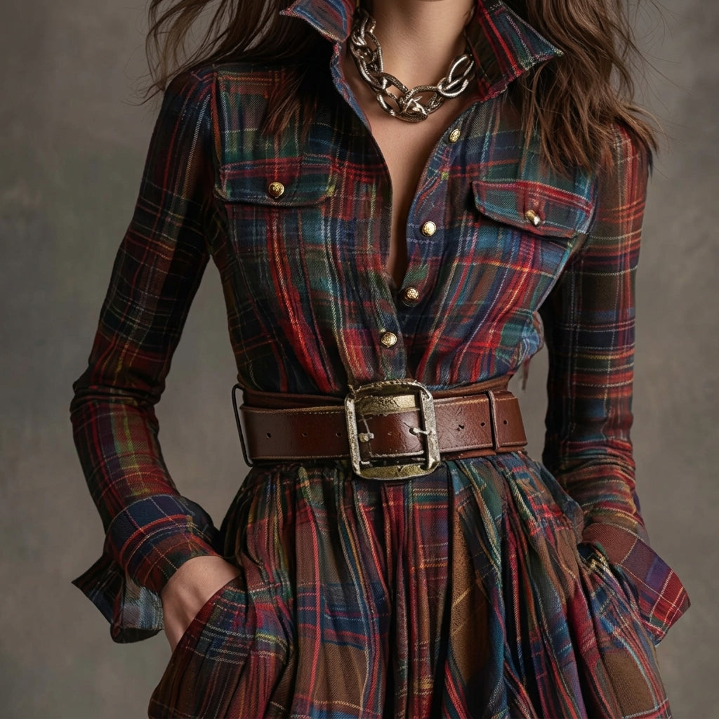 Mariana - Robe Chemise avec Ceinture
