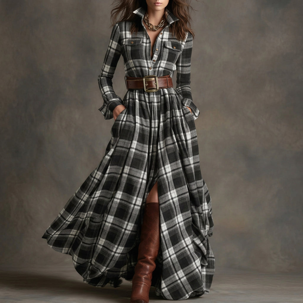 Mariana - Robe Chemise avec Ceinture