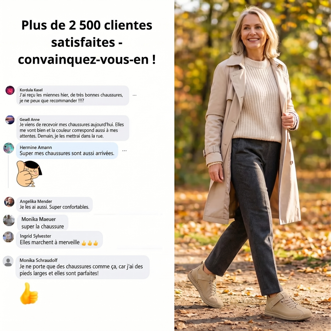 Mia – Baskets Orthopédiques Confortables et Sans Douleur