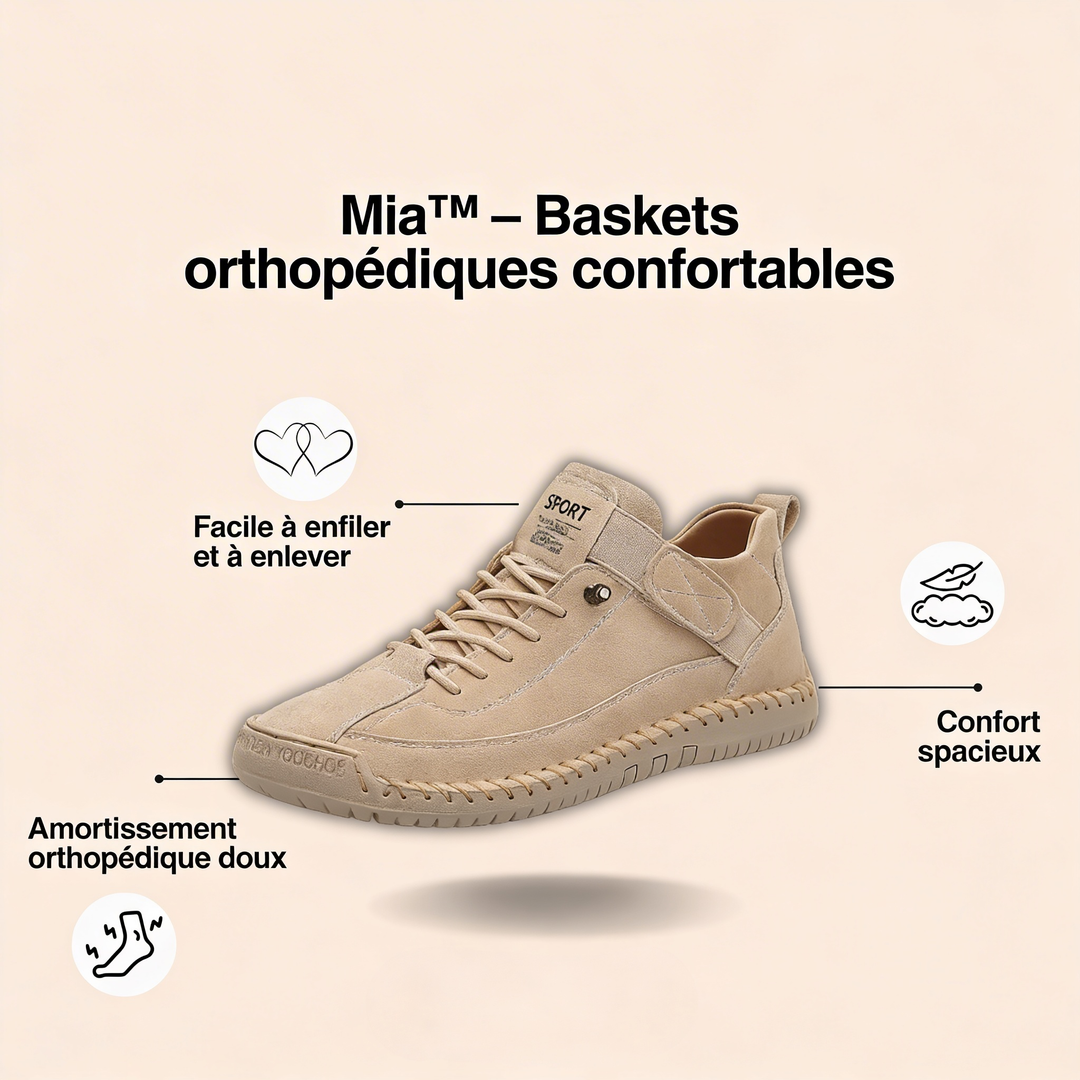 Mia – Baskets Orthopédiques Confortables et Sans Douleur
