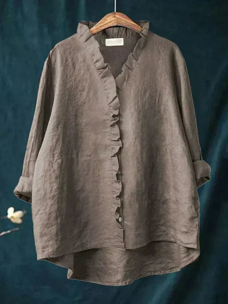Eline | Élégante Blouse d'Été en Lin